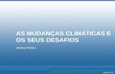 Delmar Mattes AS MUDANÇAS CLIMÁTICAS E OS SEUS DESAFIOS.