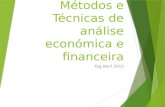 Métodos e Técnicas de análise económica e financeira Tag Abril 2015.