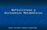 Nefrolitíase e Distúrbios Metabólicos Paulo Carvalho Pimenta Figueiredo.