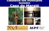 Cidadania nos municípios isolados Caso do Marajó.
