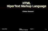 Março-2001 HTML HiperText Markup Language 1 Cleiton Bassani.