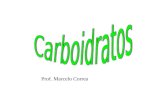 Prof. Marcelo Correa. Carboidratos, ou hidratos de carbono, são também chamados de açúcares. Estão presentes em bolos, pães, biscoitos. Participam ainda.