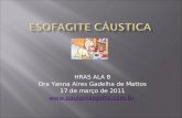 HRAS ALA B Dra Yanna Aires Gadelha de Mattos 17 de março de 2011 .
