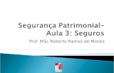 Prof. MSc Roberto Ramos de Morais.  SOUZA, Silney de – Seguros, contabilidade, atuária e auditoria – Saraiva – São Paulo - 2002 2.