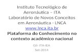 Instituto Tecnológico de Aeronáutica – ITA Laboratório de Novos Conceitos em Aeronáutica - LNCA  Plataforma do Conhecimento no contexto.