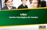 MBA Gestão Estratégica de Vendas. APRESENTAÇÃO A área de vendas requer habilidades específicas. Com a crescente globalização e competitividade nos negócios,
