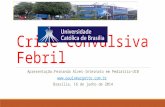 Crise Convulsiva Febril Apresentação:Fernanda Alves-Internato em Pediatria-UCB  Brasília, 16 de junho de 2014.