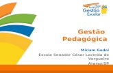Gestão Pedagógica Miriam Godoi Escola Senador César Lacerda de Vergueiro Araras/SP.