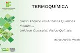 TERMOQUÍMICA Curso Técnico em Análises Químicas Módulo III Unidade Curricular: Físico-Química Marco Aurelio Woehl.