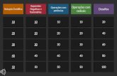 Você pode digitar suas próprias categorias e valores de pontos neste tabuleiro do jogo. Digite suas perguntas e respostas nos slides que fornecemos. Quando.