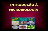 INTRODUÇÃO À MICROBIOLOGIA. DEFINIÇÃO A microbiologia é o ramo da biologia dedicado ao estudo dos seres microscópicos, geralmente muito pequenos para.