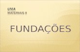 Prof.º Durbalino de Carvalho DEFINIÇÃO MATERIAIS USADOS TIPOS DE FUNDAÇÃO A - FUNDAÇÕES DIRECTAS ou SUPERFICIAIS B - FUNDAÇÕES INDIRECTAS ou PROFUNDAS