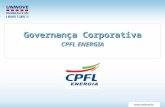 Governança Corporativa CPFL ENERGIA. “Queremos fazer muito mais do que esperam da gente” ( Lema da CPFL)