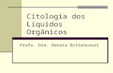 Citologia dos Líquidos Orgânicos Profa. Dra. Renata Bittencourt.