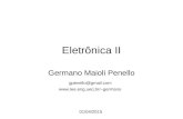 Eletrônica II Germano Maioli Penello 01/04/2015 gpenello@gmail.com germano.