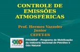 CONTROLE DE EMISSÕES ATMOSFÉRICAS Prof. Hermes Vazzoler Junior CEFET-ES PROMINP - Programa de Mobilização da Indústria Nacional de Petróleo e Gás Natural