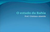 Prof. Cristiano almeida. Bahia É uma das 27 unidades do sul da região Nordeste e é o estado que mais faz divisa com outras unidades da Federação,