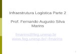 1 Infraestrutura Logística Parte 2 Prof. Fernando Augusto Silva Marins fmarins@feg.unesp.br fmarins.