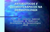ANTIBIÓTICOS E QUIMIOTERÁPICOS NA DERMATOLOGIA Prof. Dr. Aloísio Gamonal Faculdade de Medicina Disciplina de Dermatologia 2010.