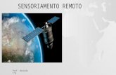 SENSORIAMENTO REMOTO Prof. Ronaldo 1ºB. O sensoriamento remoto é a tecnologia que consegue apreender o espaço a distância. A tecnologia que mais revolucionou.