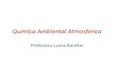 Química Ambiental Atmosférica Professora Luana Bacellar.