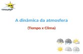 1 (Tempo x Clima) A dinâmica da atmosfera (Tempo x Clima)