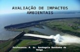 AVALIAÇÃO DE IMPACTOS AMBIENTAIS Professora: M. Sc. Rosângela Mendanha da Veiga.