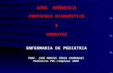 ASMA BRÔNQUICA PROTOCOLO DIAGNÓSTICO &CONDUTAS ENFERMARIA DE PEDIATRIA PROF. JOSÉ MARCOS IÓRIO CARBONARI Pediatria PUC-Campinas 2009.