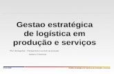 Gestão estratégica de logística em produção e serviços Gestao estratégica de logística em produção e serviços JPAN-2008  Ref. Bibliografica: - Planejamento.