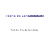 Teoria da Contabilidade Prof. Dr. Alfredo Sarlo Neto.
