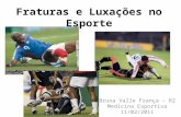 Fraturas e Luxações no Esporte Bruna Valle França – R2 Medicina Esportiva 11/02/2011.