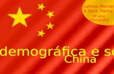 Situação demográfica e social da China Leticia Moraes e Sara Tiemy 8º ano Geografia.
