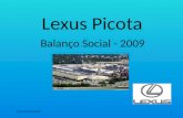 Lexus Picota Balanço Social - 2009 1 Curso Técnico ADM.