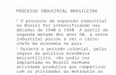 PROCESSO INDUSTRIAL BRASILEIRO   O processo de expansão industrial no Brasil foi intensificando nas décadas de 1940 e 1950. A partir da segunda metade.