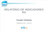RELATÓRIO DE INDICADORES RH Cluster Goiânia Referência BI – Fev/15.