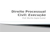 Prof. Murillo Sapia Gutier.  ADJUDICAÇÃO | CPC, 685-A  Consiste na transferência do bem penhorado ao credor exeqüente ou a quem de direito, por determinação.