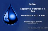 CAIXA Segmento Petróleo e Gás Accelerate Oil & Gas Eugenia Regina de Melo Superintendente Rio de Janeiro, 15 de maio de 2012.