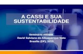 A CASSI E SUA SUSTENTABILIDADE Seminário ANABB David Salviano de Albuquerque Neto Brasília (DF), 2013.