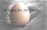 Inspeção de Ovos Fabiana Leôncio Garro Médica Veterinária Aluna de Pós-Graduação em Ciência Animal.