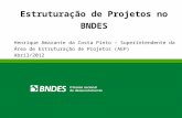 Estruturação de Projetos no BNDES Henrique Amarante da Costa Pinto – Superintendente da Área de Estruturação de Projetos (AEP) Abril/2012.