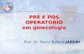 PRÉ E PÓS OPERATÓRIO em ginecologia Prof. Dr. Heinz Roland JAKOBI.