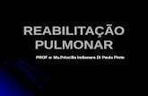 REABILITAÇÃO PULMONAR PROF a: Ms.Priscilla Indianara Di Paula Pinto.
