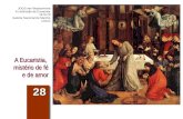 A Eucaristia, mistério de fé e de amor 28 JOOS van Wassenhove A instituição da Eucaristia 1473-75 Galeria Nacional de Marche Urbino.