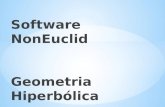 Geometria Hiperbólica Plano Software NonEuclid.