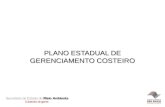 PLANO ESTADUAL DE GERENCIAMENTO COSTEIRO. LEI 10.019 de 03 de Julho de 1998 Plano Estadual de Gerenciamento Costeiro.