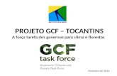 PROJETO GCF â€“ TOCANTINS A for§a tarefa dos governos para clima e florestas Fevereiro de 2014