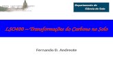 LSO400 – Transformações do Carbono no Solo Fernando D. Andreote.