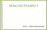 Prof.: Célio Normando MAGNETISMO I. ORIGEM DO MAGNETISMO Os ímãs naturais encontrados na natureza, chamados de Magnetitas, são compostos por Óxido de.