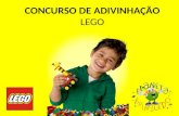 CONCURSO DE ADIVINHAÇÃO LEGO. MECÂNICA O objetivo é acertar a quantidade exata de peças utilizadas para construir a escultura LEGO. Ganha aquele participante.