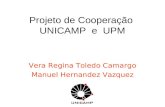Projeto de Cooperação UNICAMP e UPM Vera Regina Toledo Camargo Manuel Hernandez Vazquez.